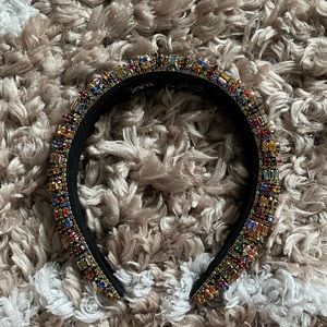 Rainbow Rhinestone headband 🌈